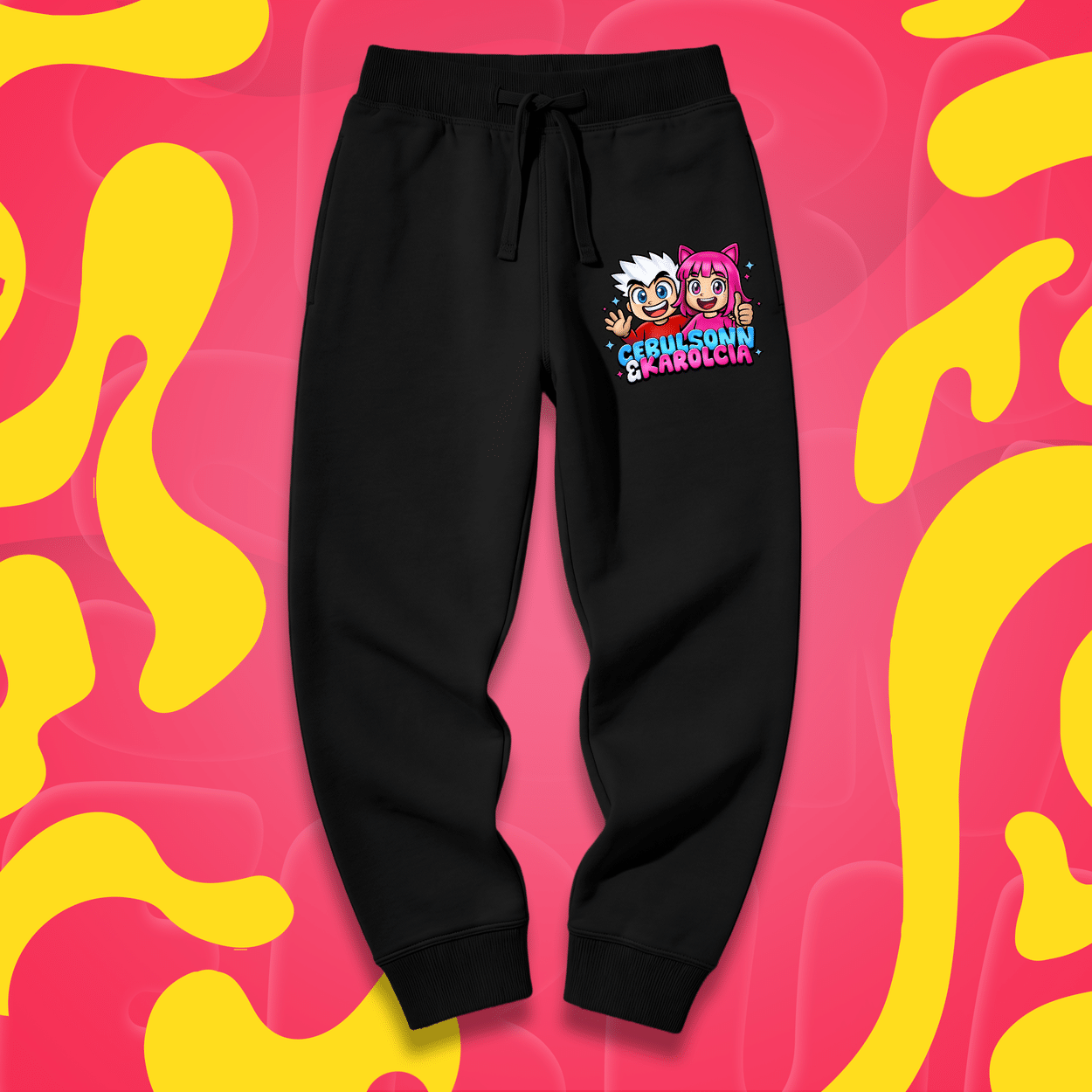 Spodnie Dresowe Cebulsonn&Karolcia - Czarne